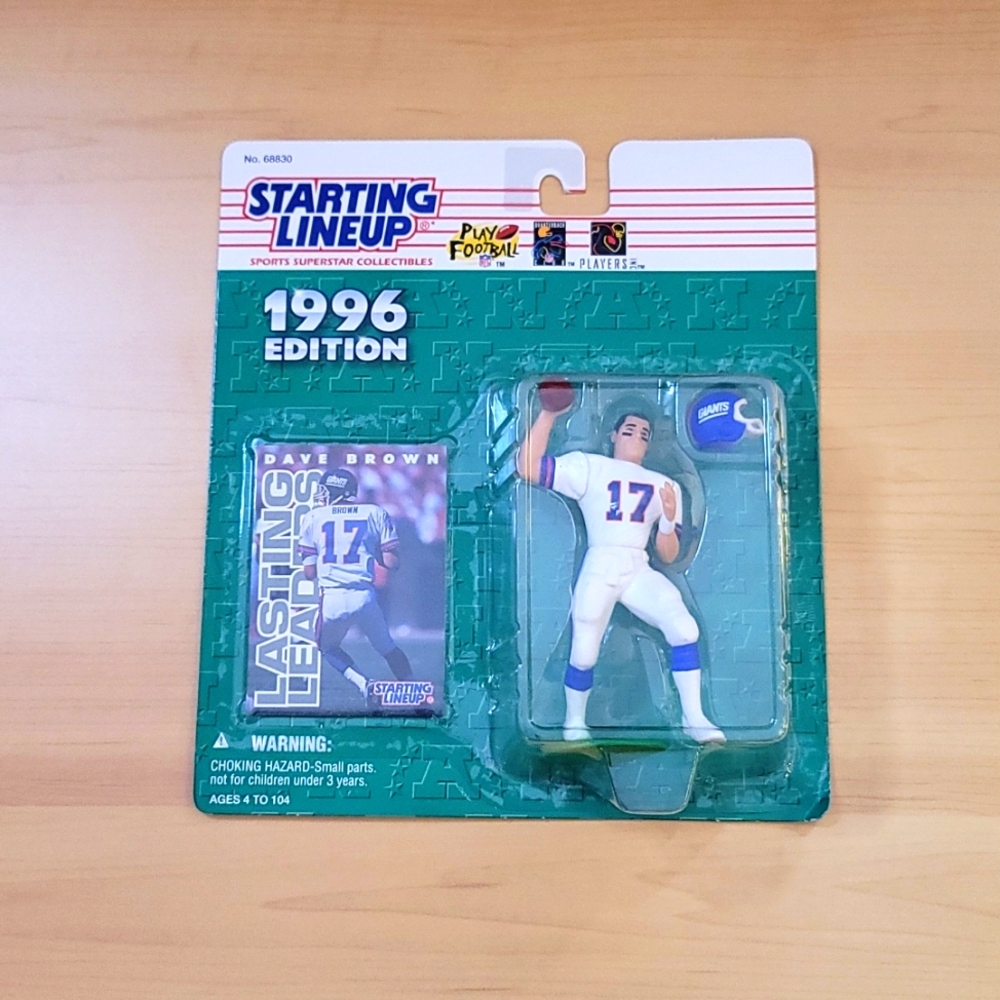 NFL Dave Brown 1996 Edition Starting Lineup Football Brand New